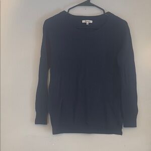 Madewell Textured Knit Sweater in Navy